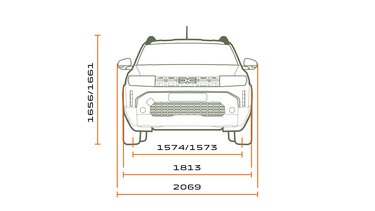 Dimensions - modular layout - Dacia Duster
