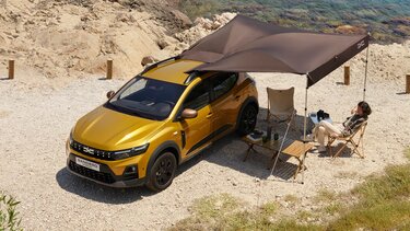 Dacia Sandero and Spring lifestyle outside visual