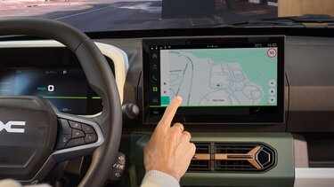 multimedia display and connected navigation - Dacia Spring