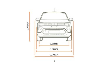 Dacia Spring - dimensions