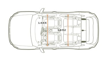Dimensions - modular layout - Dacia Duster