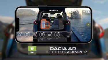 Dacia AR app - Boot organiser