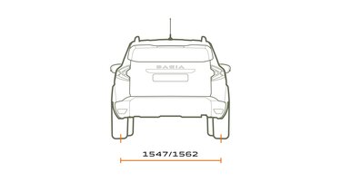 Dimensions - modular layout - Dacia Duster